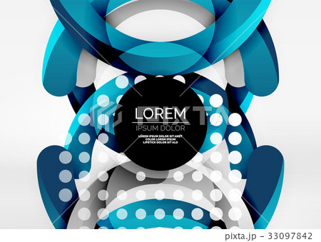 Modern 3d ring vector abstract background Modern 3d ring vector abstract background 33097842