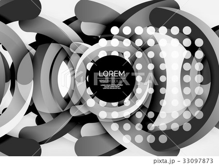 Modern 3d ring vector abstract background 33097873