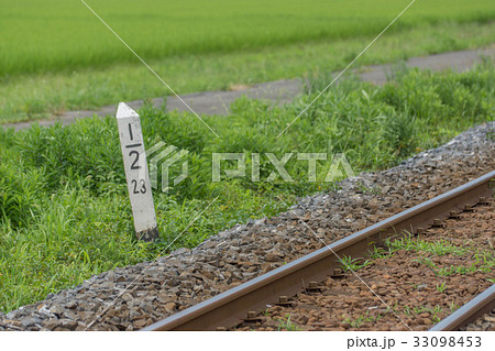 鉄道の距離の標識 33098453