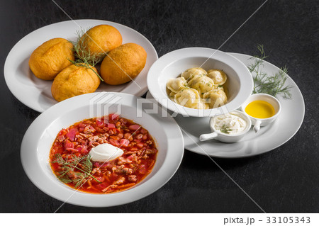 ロシア料理(ピロシキ/ペリメニ/ボルシチ)piroshki and Russian cuisine ロシア料理(ピロシキ/ペリメニ/ボルシチ)piroshki and Russian cuisine 33105343