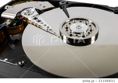 Hard disk isolated on a white background Hard disk isolated on a white background 33106831