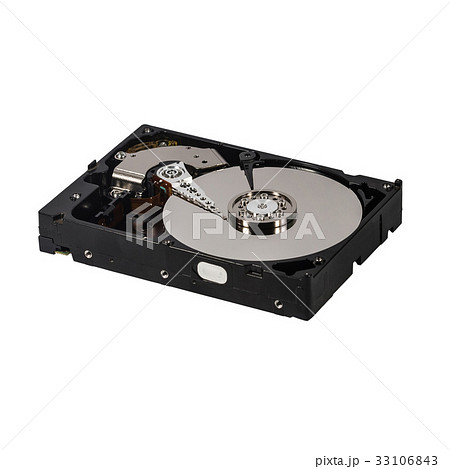 Hard disk isolated on a white background Hard disk isolated on a white background 33106843