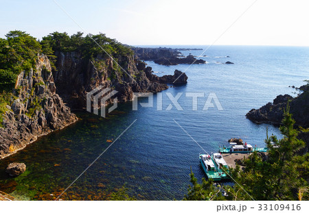【名勝・国定公園】佐渡島 尖閣湾揚島遊園 33109416