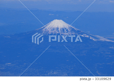 空から見た駿河湾　富士山 33109629