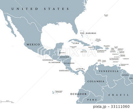 Middle America political map 33111060