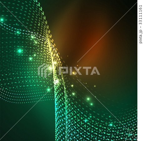 Vector wave particles background Vector wave particles background 33111161