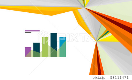Modern triangle presentation template 33111471