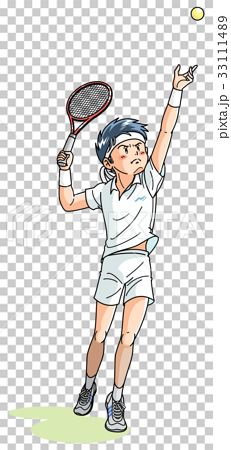 テニスプレイヤーのイラスト素材