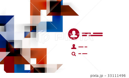 Business presentation geometric template 33111496