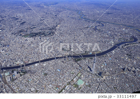 墨田区上空／都市風景広域 33111497
