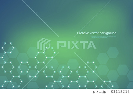Hexagonal structure molecule dna of neurons system 33112212