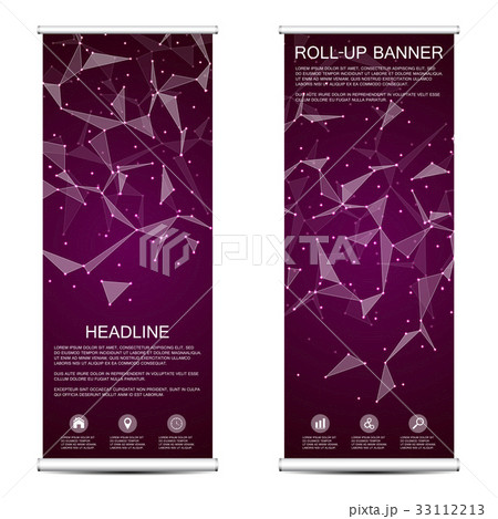 Roll up banner for presentation and publication 33112213