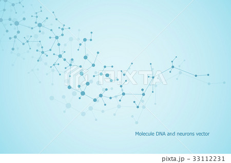 Structure molecule dna and neurons, connected Structure molecule dna and neurons, connected 33112231