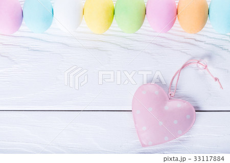 Colorful easter eggs. Happy Easter card Colorful easter eggs. Happy Easter card 33117884