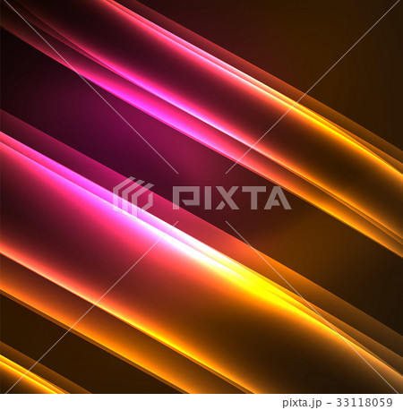 Energy lines, glowing waves in the dark, vector Energy lines, glowing waves in the dark, vector 33118059