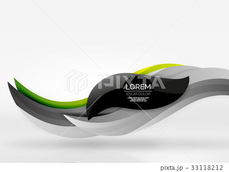 Vector colorful wave lines in white and grey 3d Vector colorful wave lines in white and grey 3d 33118212