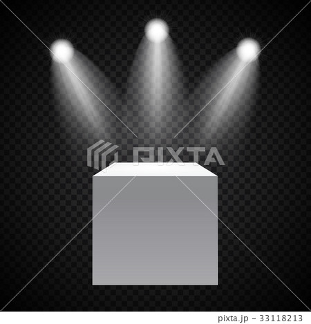 Exhibition Concept, White Empty Box, Stand with 33118213