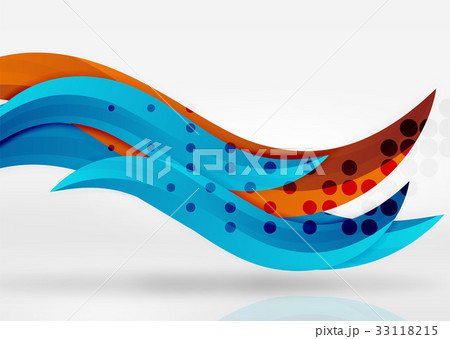 Vector colorful wave lines in white and grey 3d Vector colorful wave lines in white and grey 3d 33118215