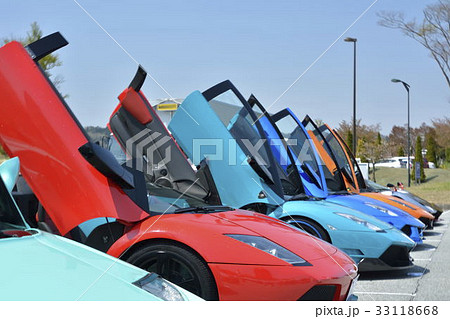 スーパーカーイベントの写真素材