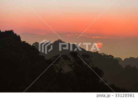 Sunset at Doi Luang Chiang Dao mountain. Sunset at Doi Luang Chiang Dao mountain. 33120561