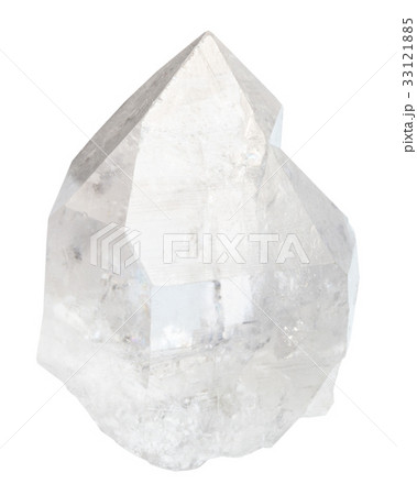 clear rock crystal isolated on white clear rock crystal isolated on white 33121885