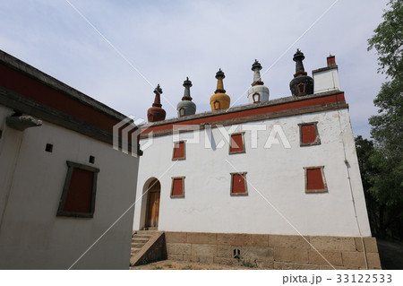 世界遺産　中国　承徳　普陀宗乗之廟　東五塔白台 33122533