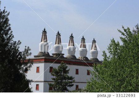 世界遺産　中国　承徳　普陀宗乗之廟　西五塔白台 33122693