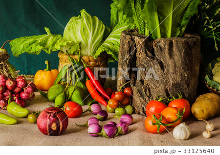 still life Vegetables, Herbs and Fruits. still life Vegetables, Herbs and Fruits. 33125640