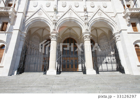 Entrance of the parliament building, Budapest 33126297