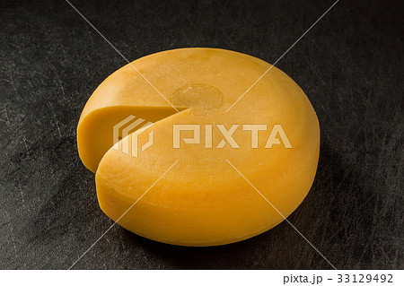 丸ごとゴーダチーズ Whole Gouda Cheese From The Netherlandの写真素材