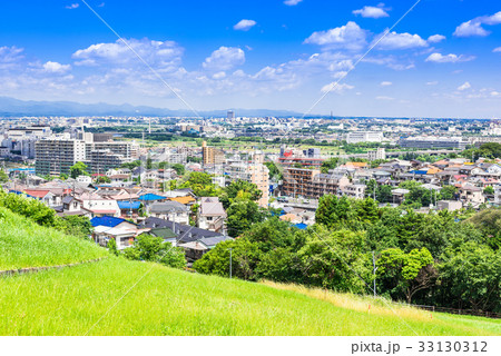 青空が広がる住宅街 青空が広がる住宅街 33130312
