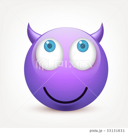 Smiley with blue eyes,emoticon. Violetface with Smiley with blue eyes,emoticon. Violetface with 33131631
