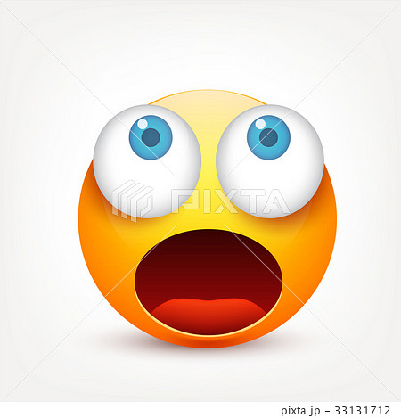 Smiley with blue eyes,emoticon. Yellow face with Smiley with blue eyes,emoticon. Yellow face with 33131712