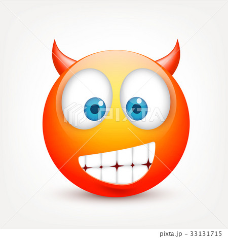 Smiley with blue eyes,emoticon. Yellow face with Smiley with blue eyes,emoticon. Yellow face with 33131715