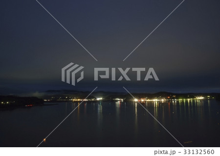 志津川湾の夜景・南三陸(宮城県) 志津川湾の夜景・南三陸(宮城県) 33132560