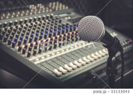 The producer music or musician equipment. 33133043