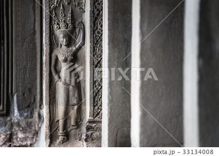 stone carvings of Apsara in Angkor wat stone carvings of Apsara in Angkor wat 33134008