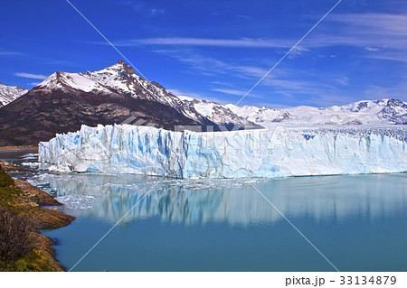 アルゼンチンの世界遺産 ロス グラシアレスのペリトモレノ氷河の写真素材