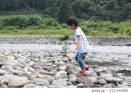 川遊び 33134908