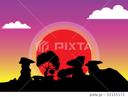 Earth pillar Vector 33135172