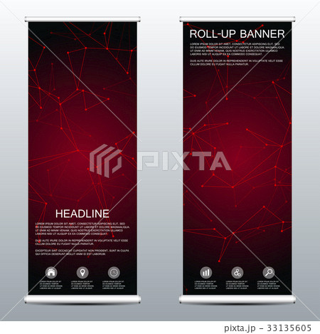 Roll up banner for presentation and publication 33135605