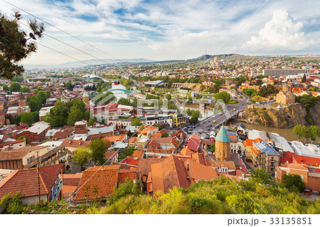 Panorama view of Tbilisi, capital of Georgia 33135851