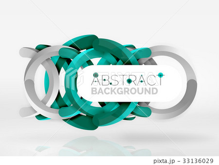 Modern 3d ring vector abstract background Modern 3d ring vector abstract background 33136029