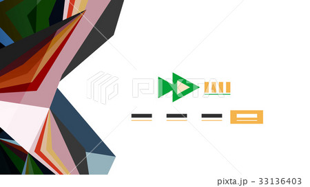 Modern triangle presentation template 33136403