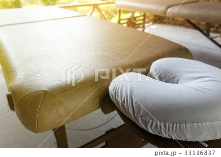 Spa massage room at wooden bungalow 33136837
