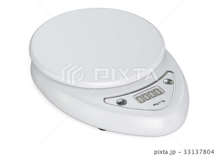 Digital Kitchen Scale, 3D rendering Digital Kitchen Scale, 3D rendering 33137804