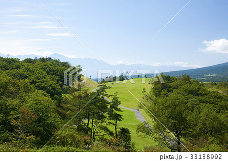 ゴルフ場と八ヶ岳 ゴルフ場と八ヶ岳 33138992