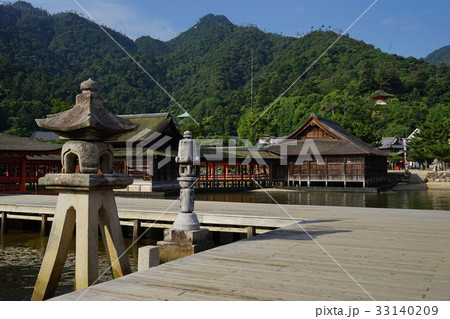 厳島神社、平舞台より能楽屋 33140209