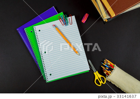 Back to school concept on wooden background 33141637