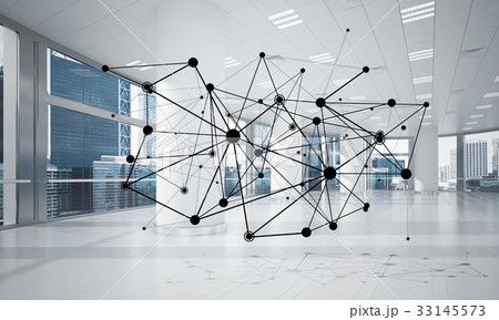Networking and wireless connection as concept for effective modern business 33145573